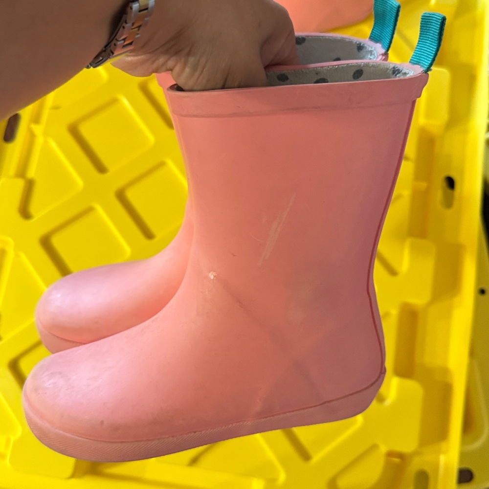 Pink Kids Rain Boots
